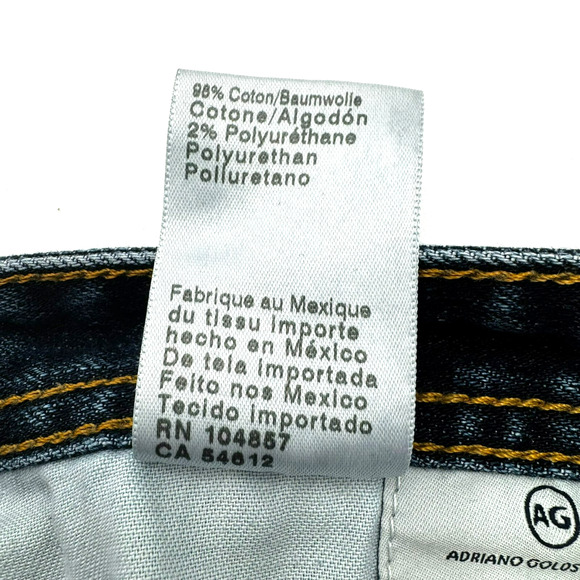 ADRIANO GOLDSCHMIED Men's 40x32 Graduate Tailored Leg Dark Wash‎ Blue Jeans AG - Picture 8 of 11